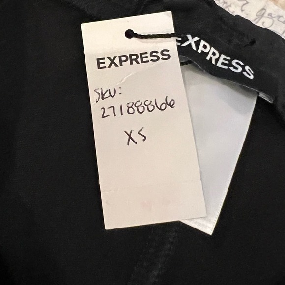 EXPRESS PULL-ON HIGH-RISE SLIM FIT CAREER PANTS IN CHARCOAL NWT WOMEN'S SIZE XS‎ - Picture 12 of 12